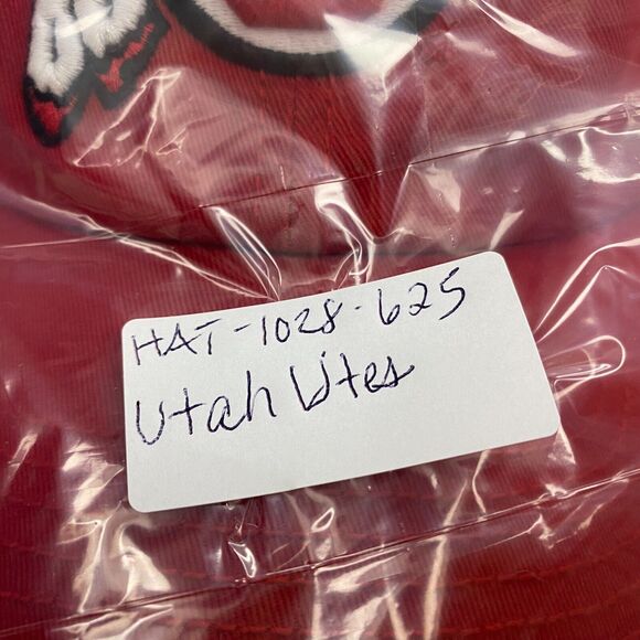 Utah Utes Baseball Cap Hat NCAA Red Embroidered '47 Mens Medium University Utah - Picture 11 of 11
